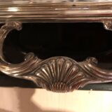 Silver metal serving tray