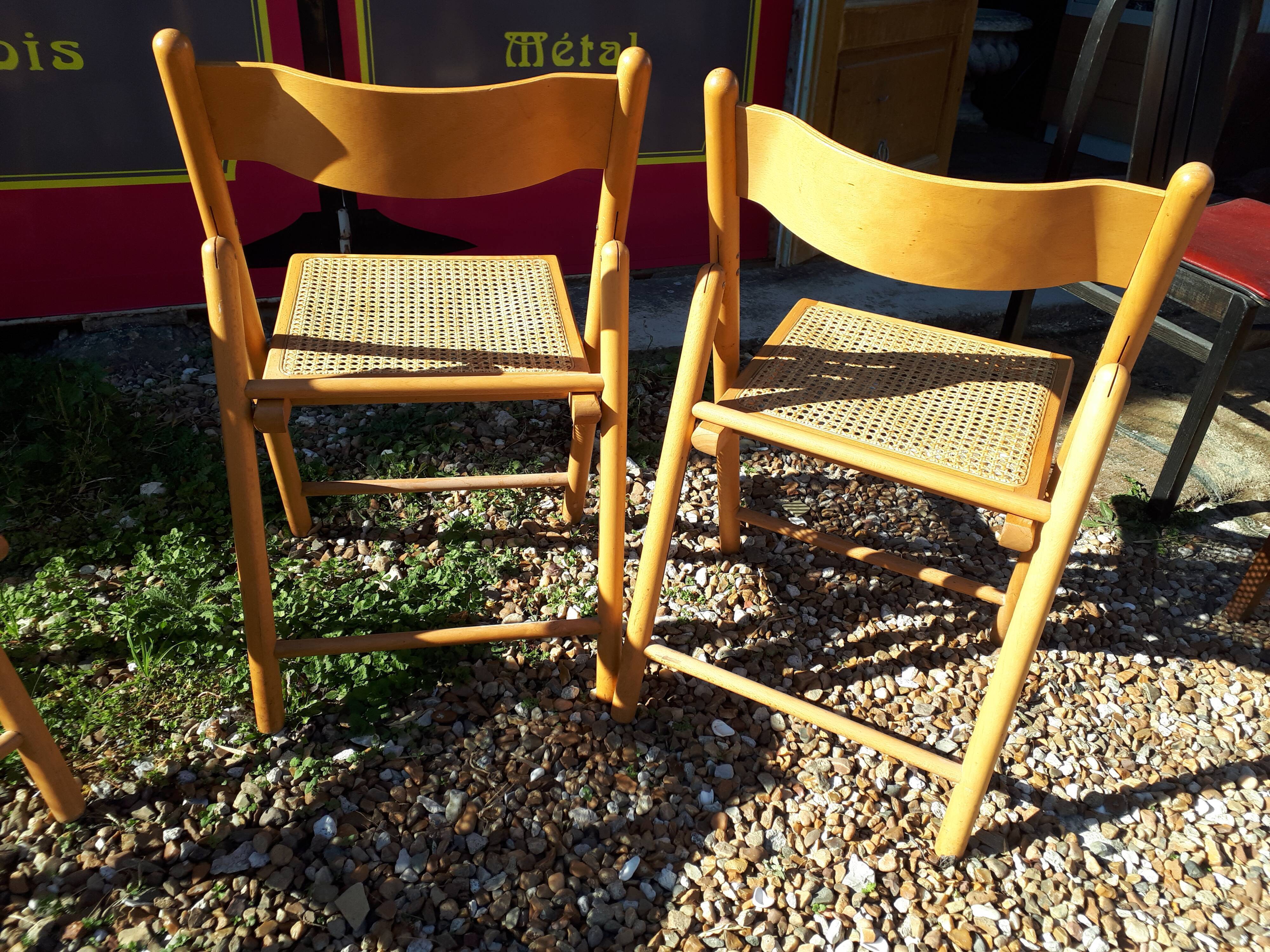 FOLDING CHAIRS CANNEES X 4
