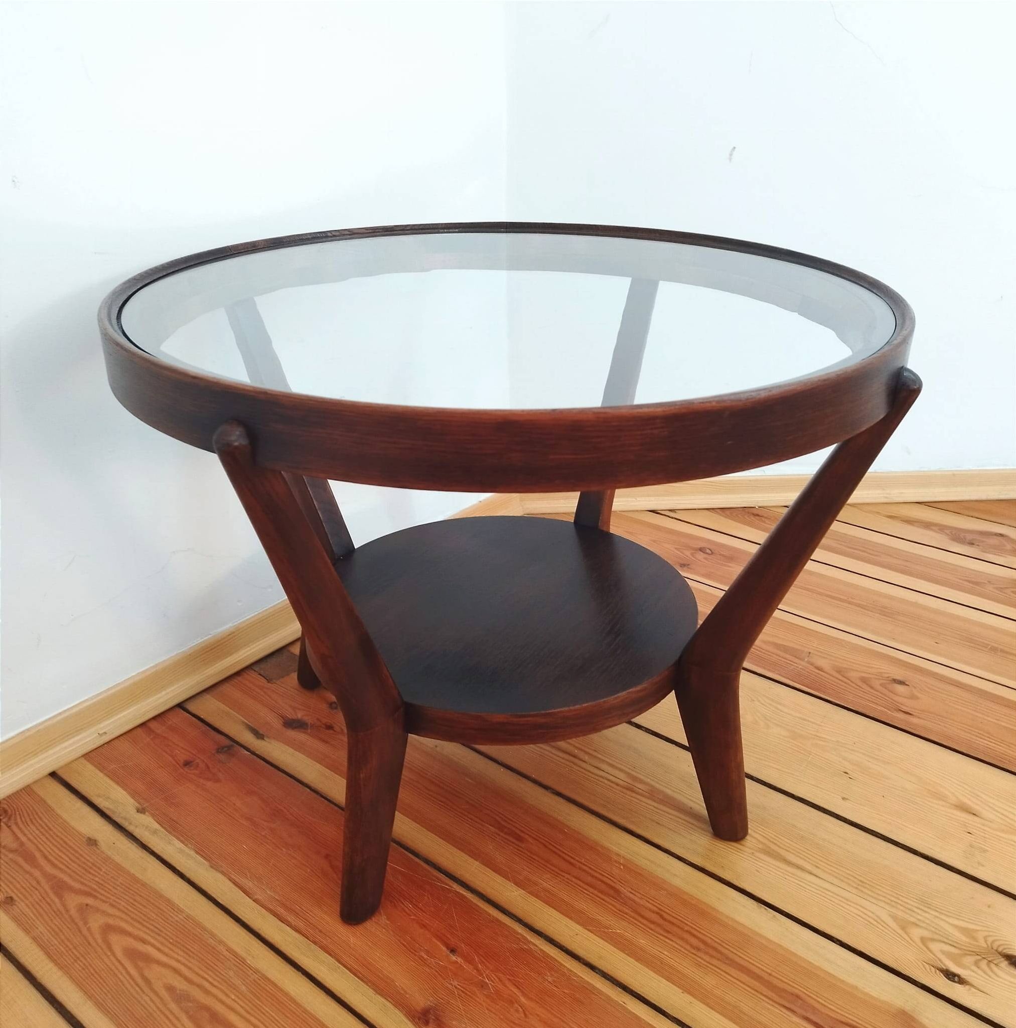 Coffee Table attributed to K. Kozelka for Interier Praha, Czechoslovakia, 1930s