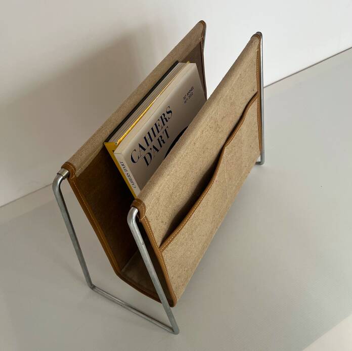 Vintage Verner Panton magazine rack for Fritz Hansen