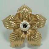 Golden flower wall lamp