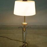 Vintage brass table lamp in Hollywood Regency style from the 50s/60s.