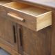 Buffet bas en bois bahut meuble de rangement, meuble ancien
