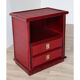Vintage Dal Vera bedside table in bamboo and wicker, 1970