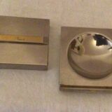 Vintage Lancel ashtray and cigarette box