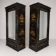 Pair of Chinoiserie Linen Cupboards / Wardrobes 19th Century