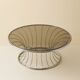 Table basse vintage chrome & verre