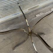 Smoked glass and chrome dining table, 1970s