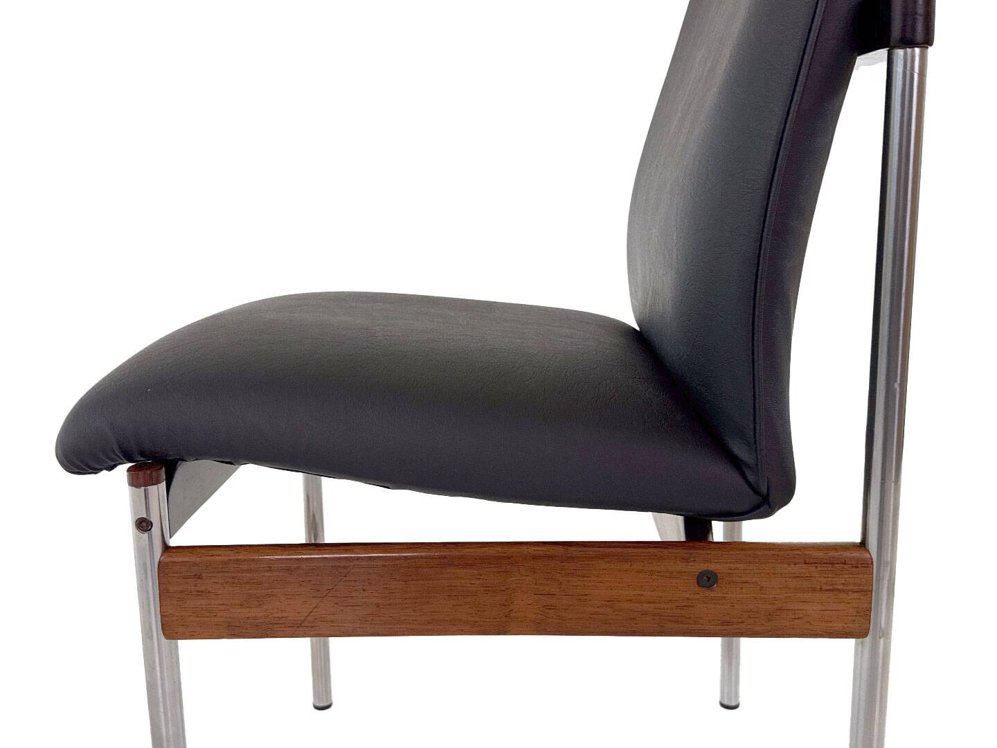 6 vintage rosewood dining chairs by C. Denekamp for Thereca