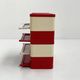 White and red cabinet model “4964” by Olaf Von Bohr for Kartell, 1970