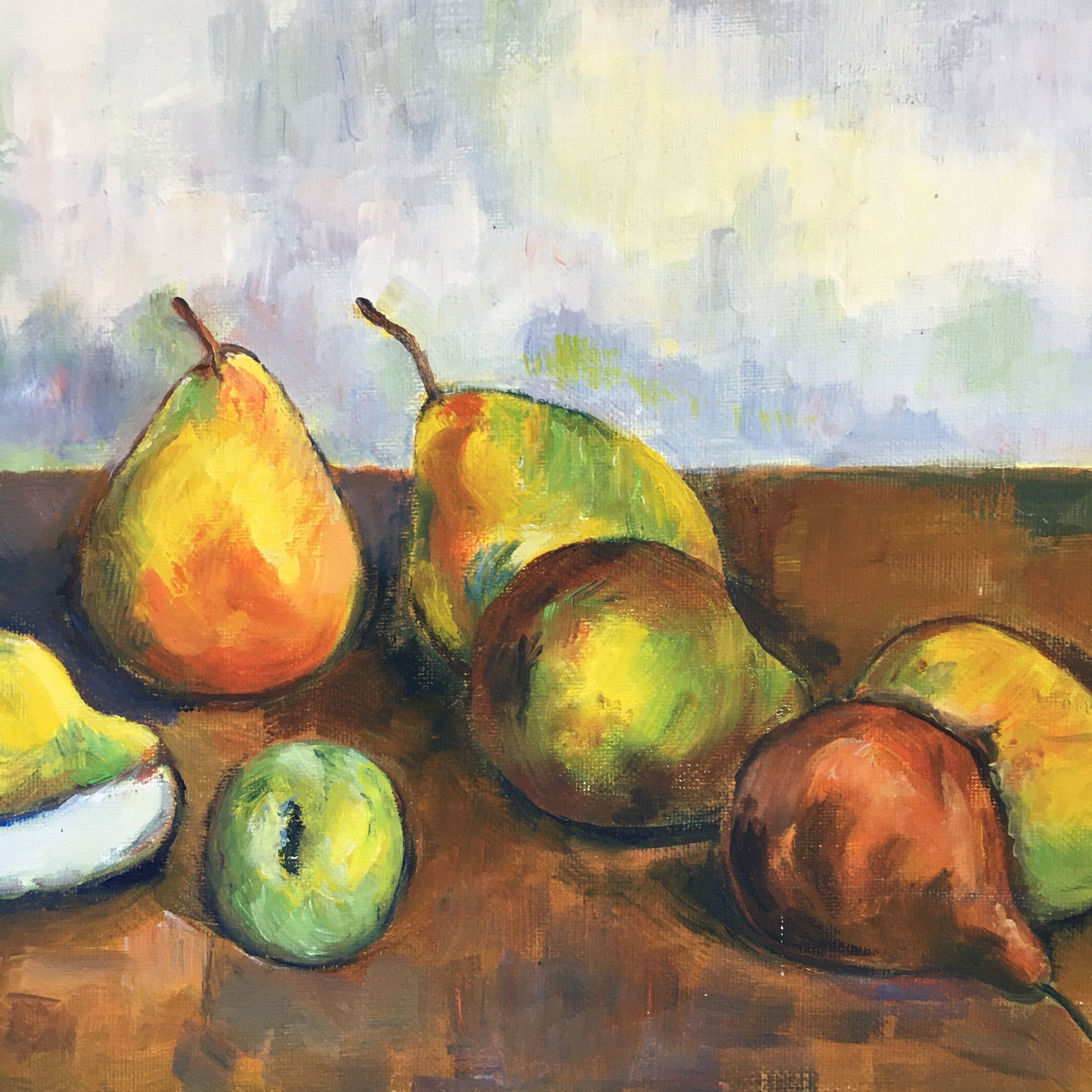 Fruit and jug painting