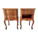 2 Louis XV style bedside tables with drawers and cabriole legs, 1960