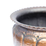 Hammered copper pot cover