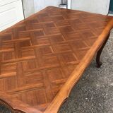 French provincial dining table, Louis XV style