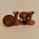 Candlesticks made of copper, Danish design, estimated from the 60s.