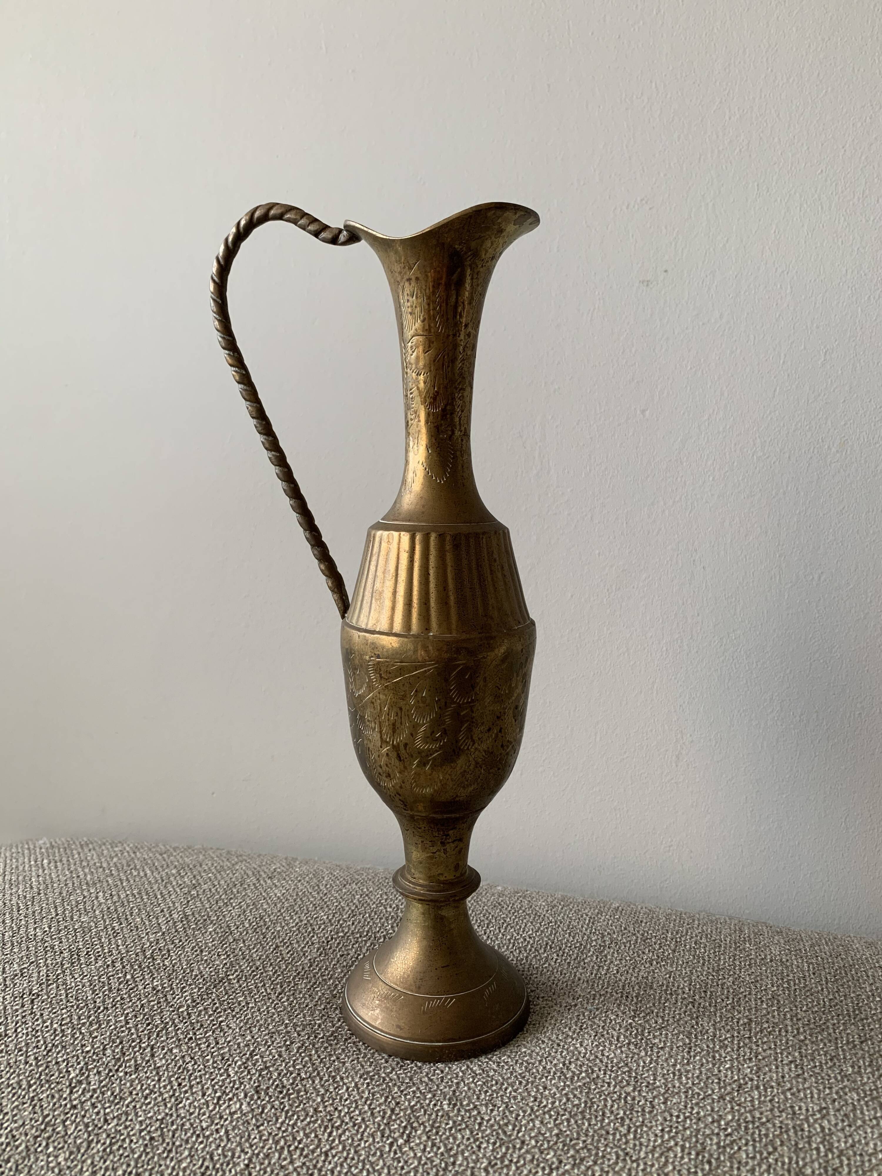 Vintage brass vase