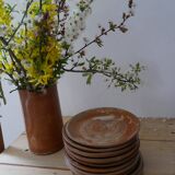 Lot 10 dessert plates in sandstone