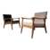 Paire de fauteuils vintage 