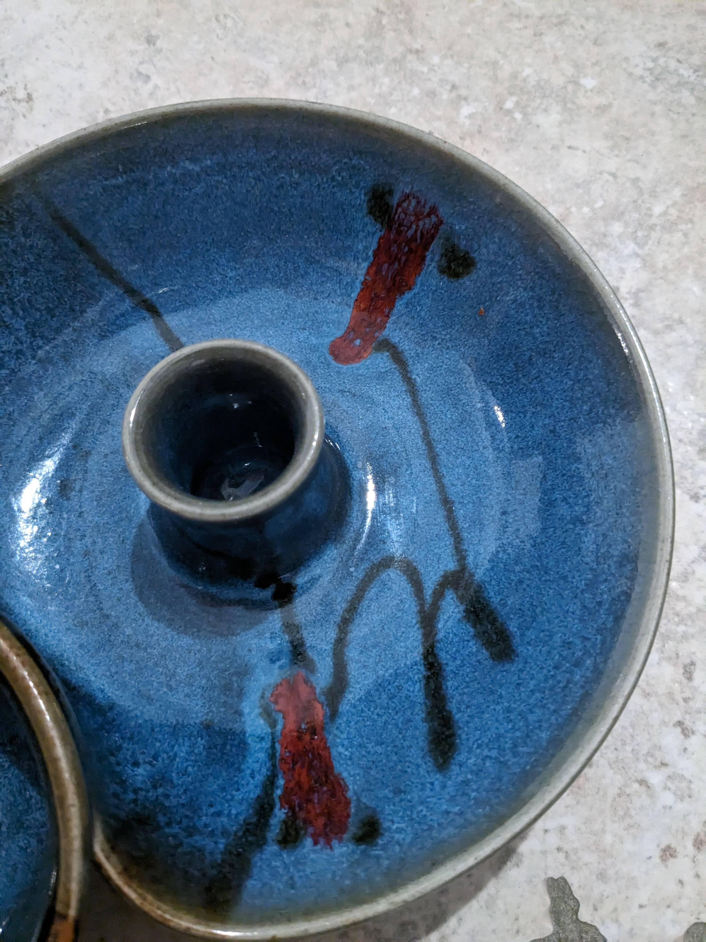 Double bowl candle holder Thierry Perraud