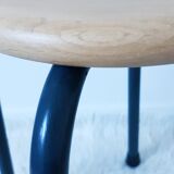 Vintage stool varnished wood