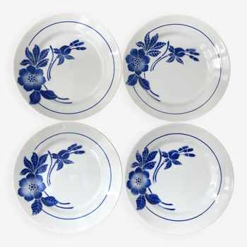 Series of 4 old flat plates