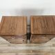 Pair of Art Decò walnut nightstands, 1940