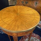 Pair of Louis XVI Directoi style pedestal tables, bouillotte tables