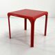 Stadio Red dining table by Vico Magistretti for Artemide, 1970