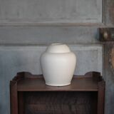 White earthenware vase by the French manufacturer Orchies.