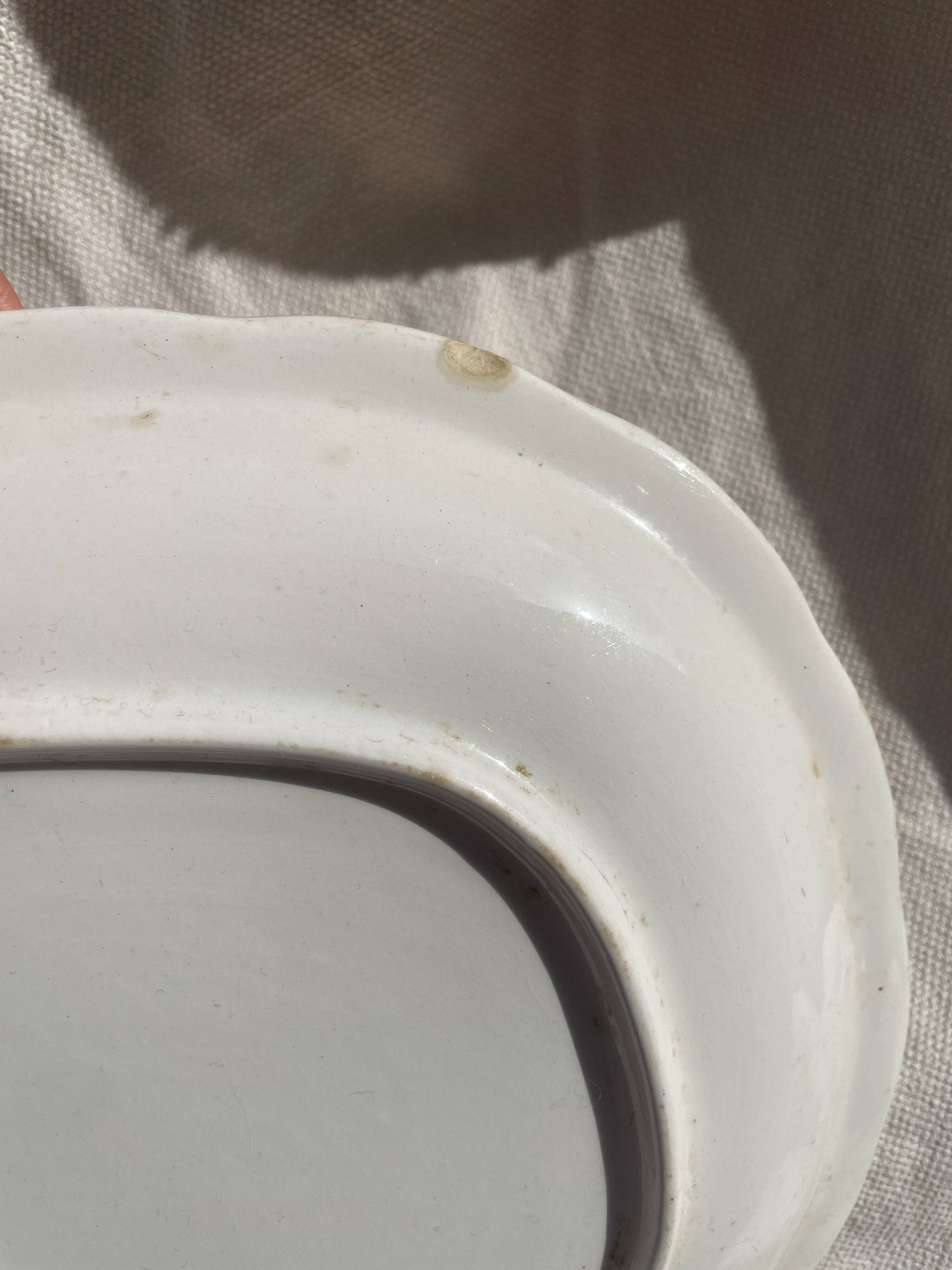 Grand plat ancien ovale