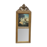 Skated trumeau mirror  - 91x36cm