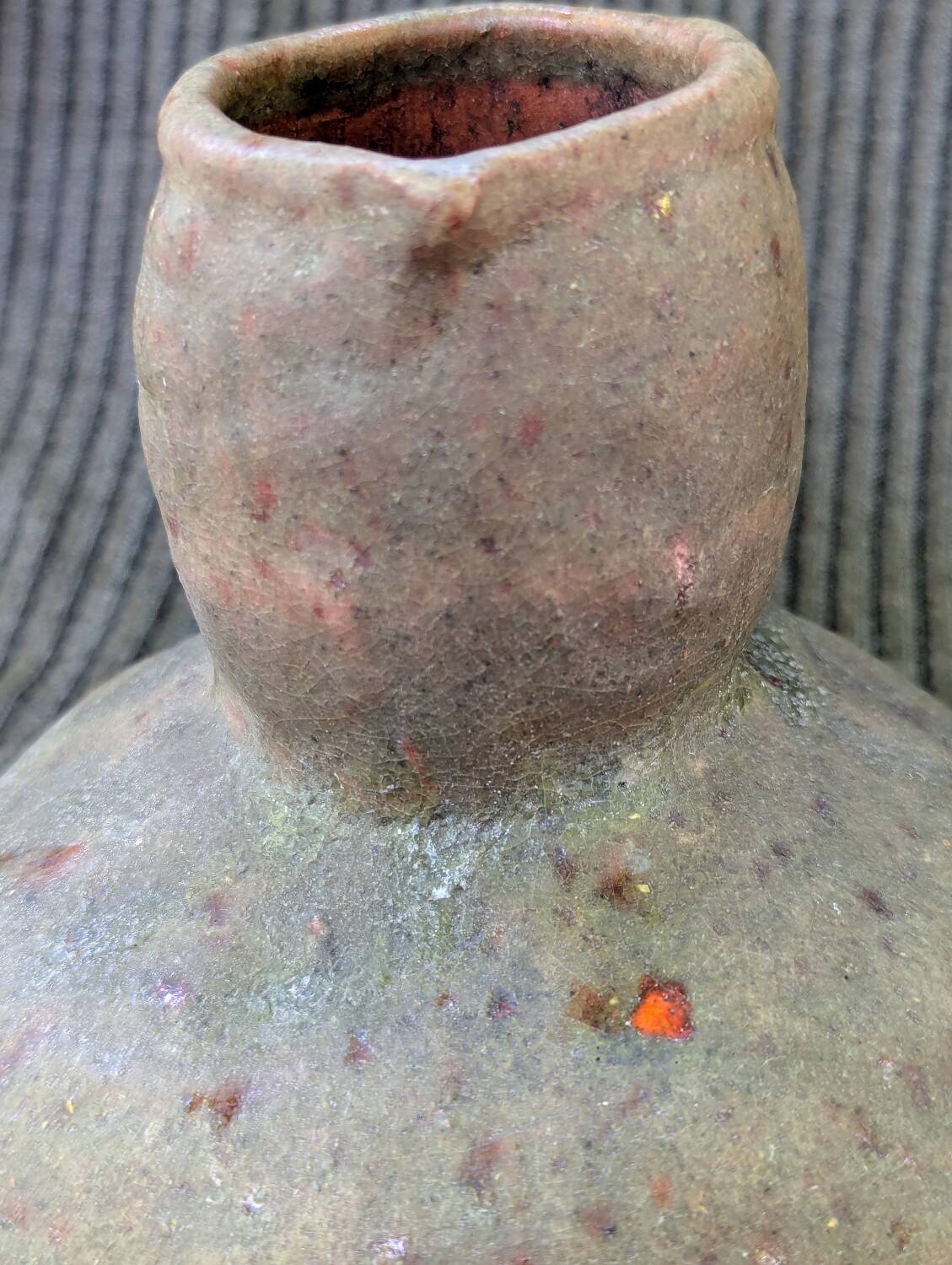 Brutalist pitcher Campo Piano Corsica early 20th century