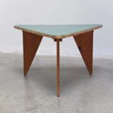Unique pair of triangular coffee or side tables, 1960s