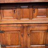 Old 18th century 2-part solid oak dresser
