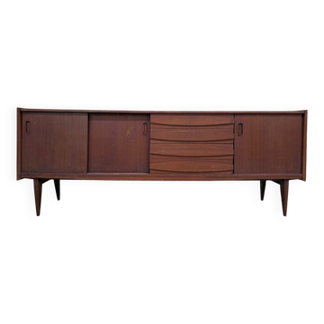 Scandinavian Enfilade Danish Style – Solid Teak and Veneer – 1960s