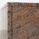 Rectangular red granite pedestal, Belgium, 20th century