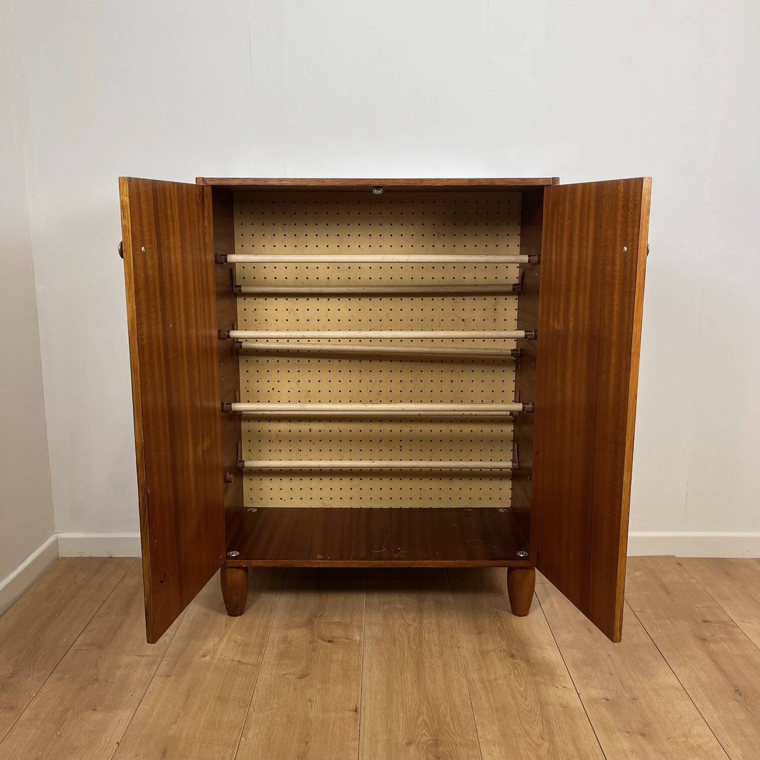 Meuble à chaussure vintage en bois, 1970