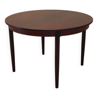 Round rosewood table, Danish design, 1970s, production: Denmark