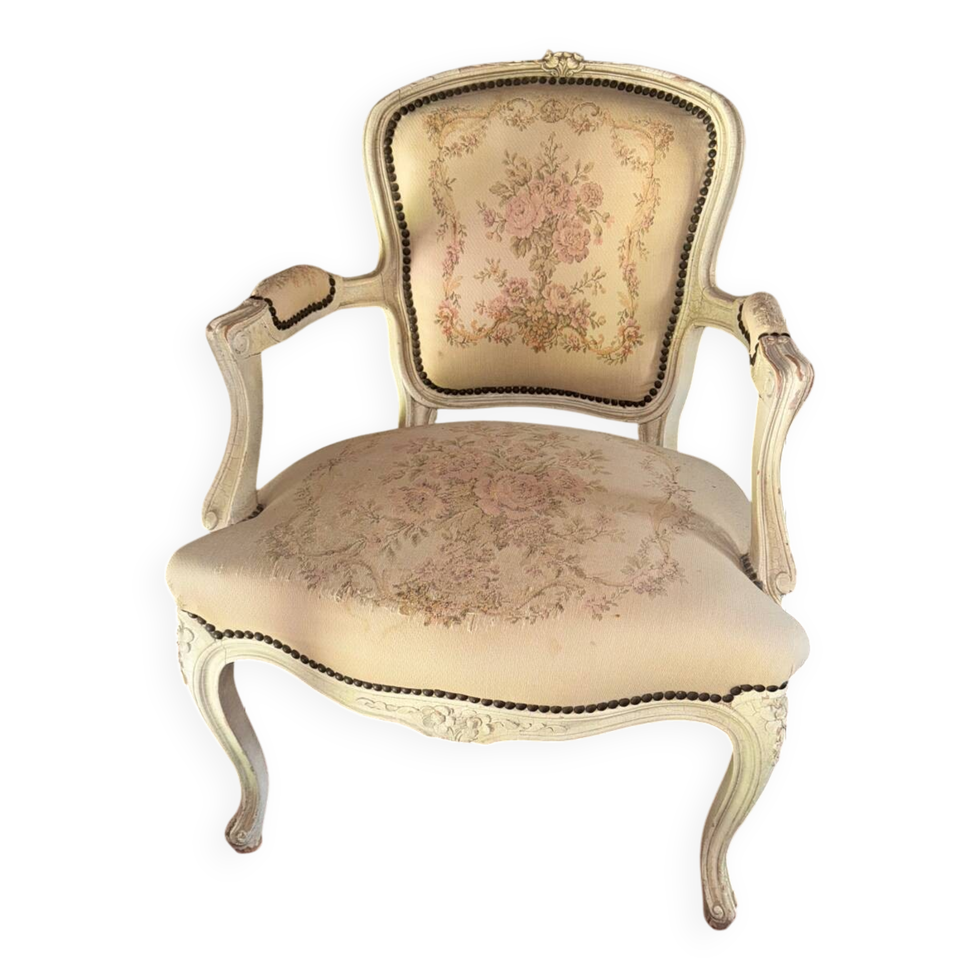 Vintage Louis XV style armchair