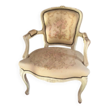 Fauteuil vintage style Louis XV