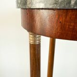 Athenian mahogany and marble side table, Empire style, early 20th century