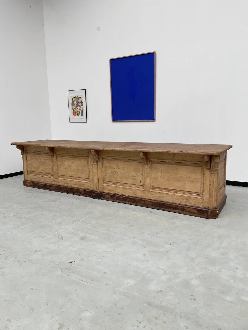 XXL oak and pine counter 350cm