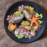 Decorative barbotine plate