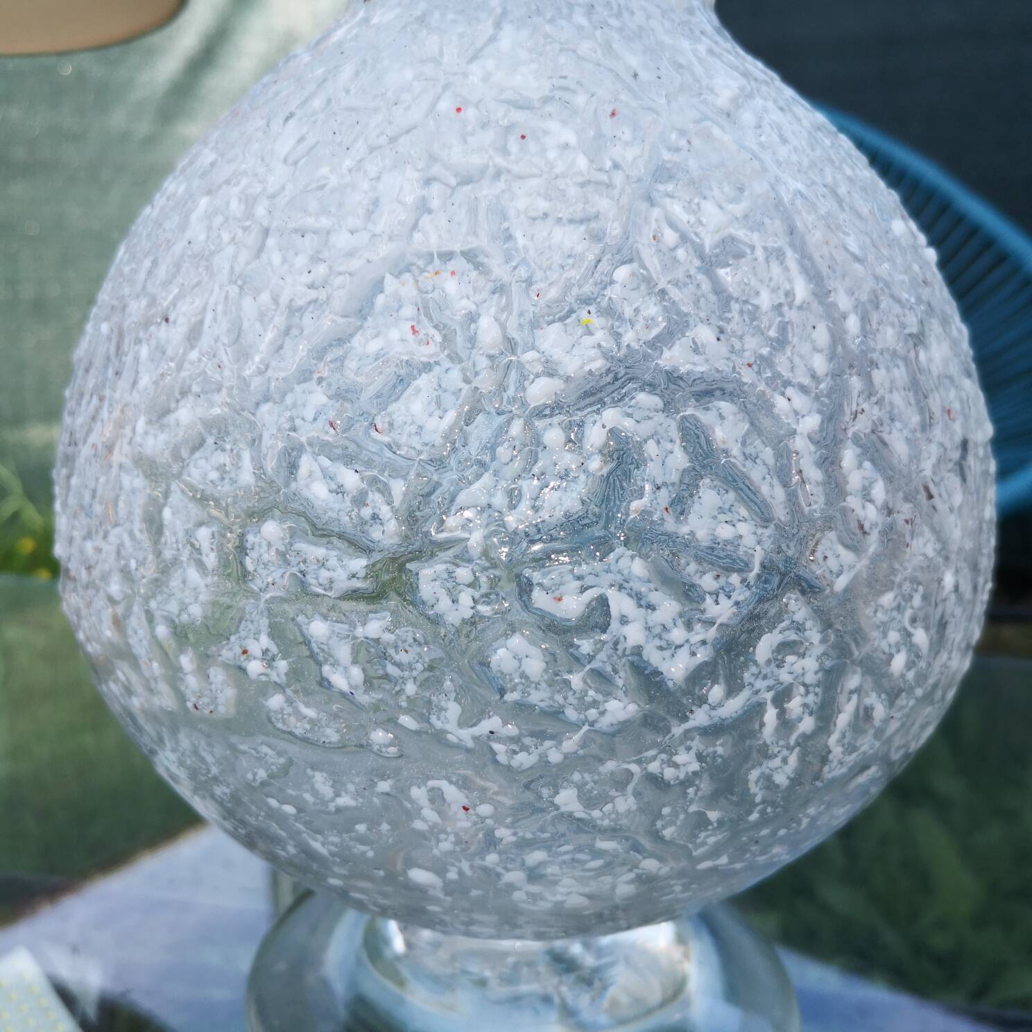 Vase en verre soufflé vintage Seguso Murano
