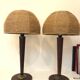 Paire lampe unilux en corde, 1970