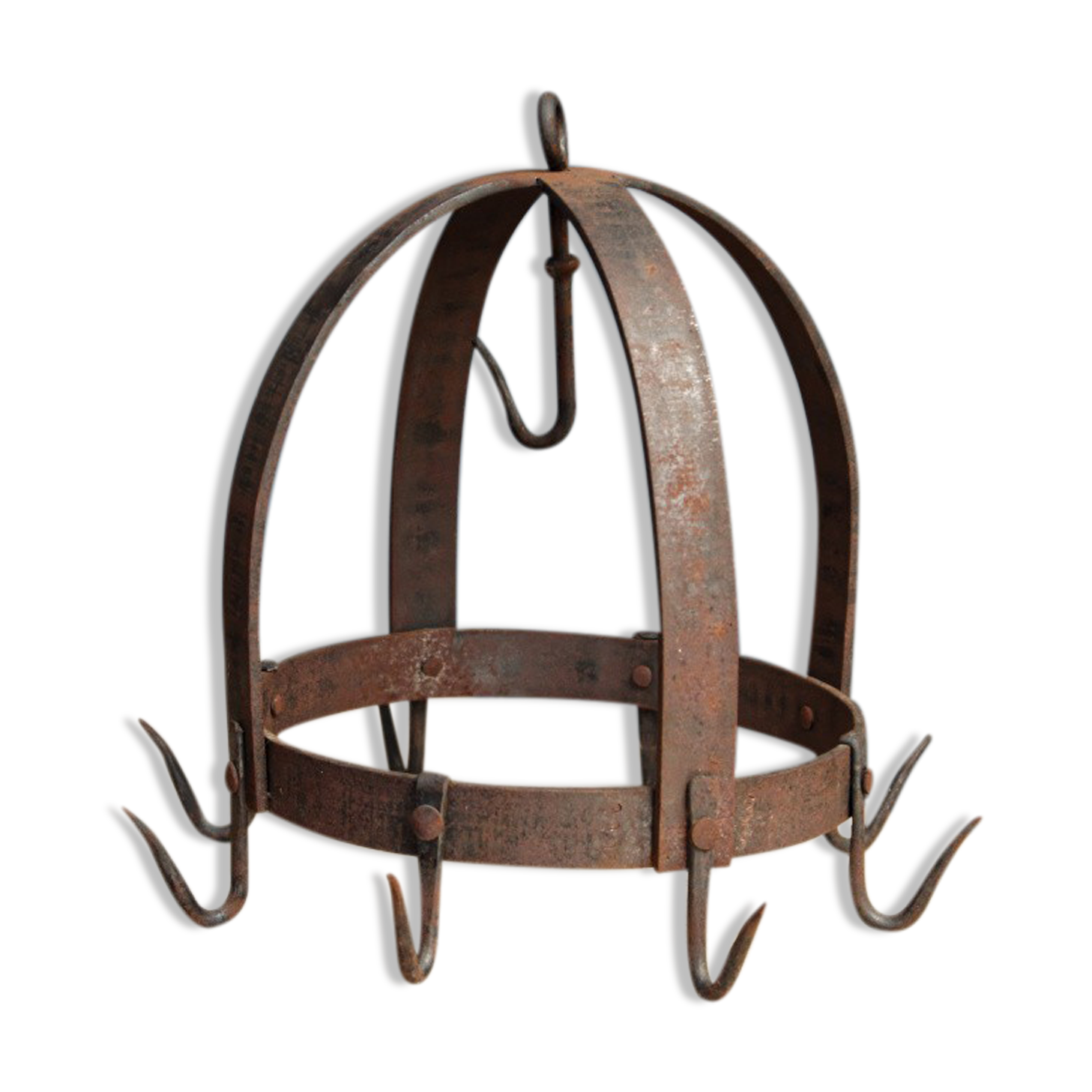 Wrought iron kitchen utensil holder