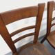 Set of 6 vintage brutalist oak chairs from the 1950s.