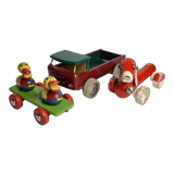 Set of three vintage pulling toys, 50s-60s