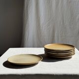 Set of 6 stoneware dessert plates