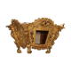Meuble ancien sculpté et doré en bois de tilleul, Italie, XVIIIe siècle